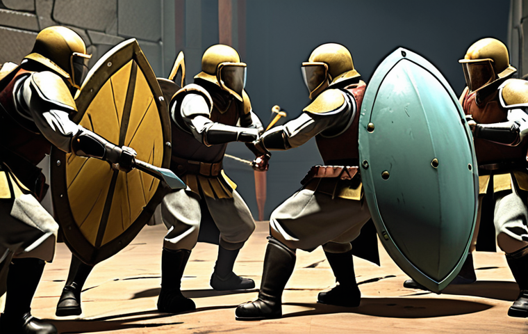 **Defensive Strategies in Combat**: Create an illustration of a defensive character in "Puzzle of Z" using protective shields and barriers to guard themselves and their teammates during a battle. The scene should capture the character's focused expression as they deflect enemy attacks, showcasing the dynamics of teamwork and strategy.